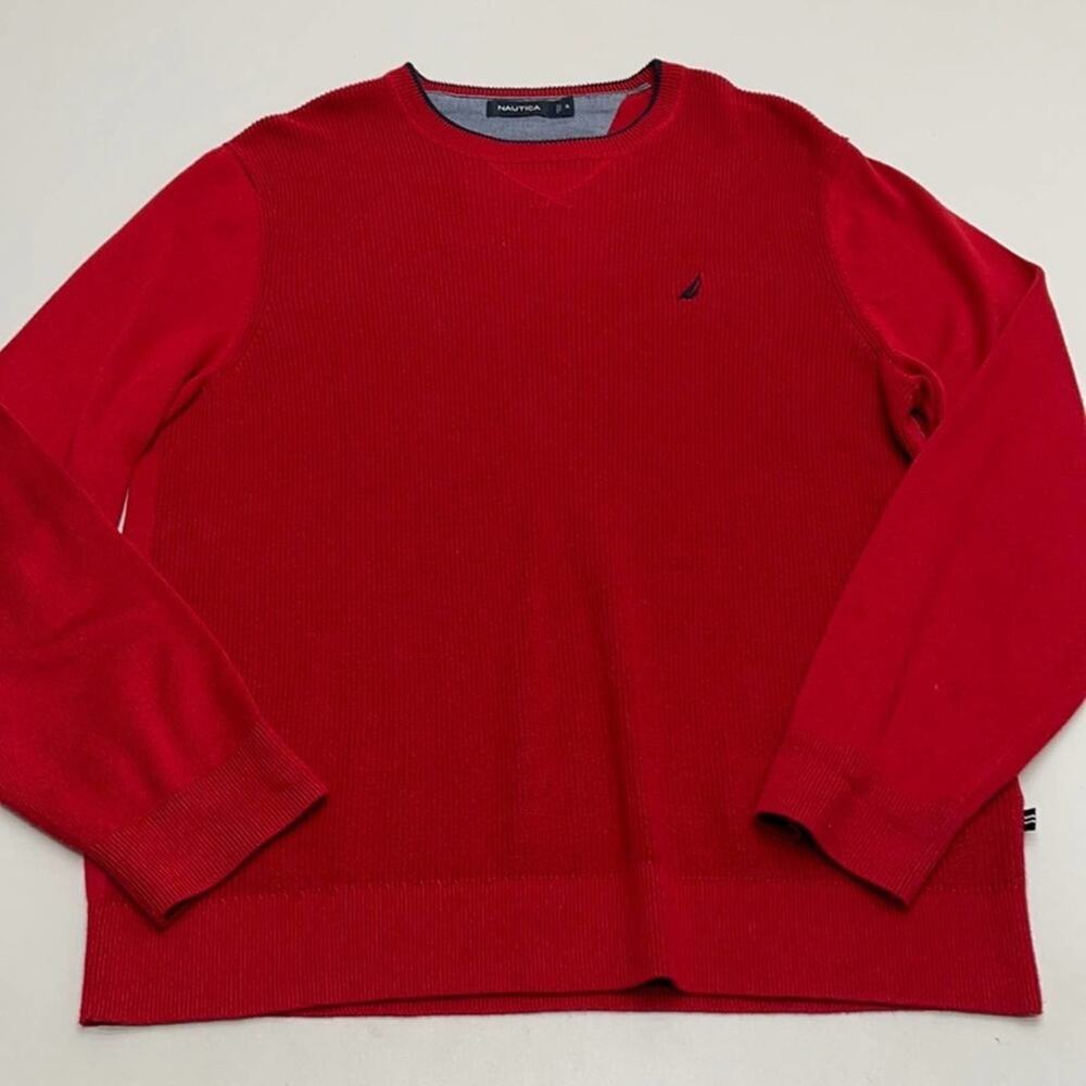NAUTICA Men’s XL red Crew Neck Sweater